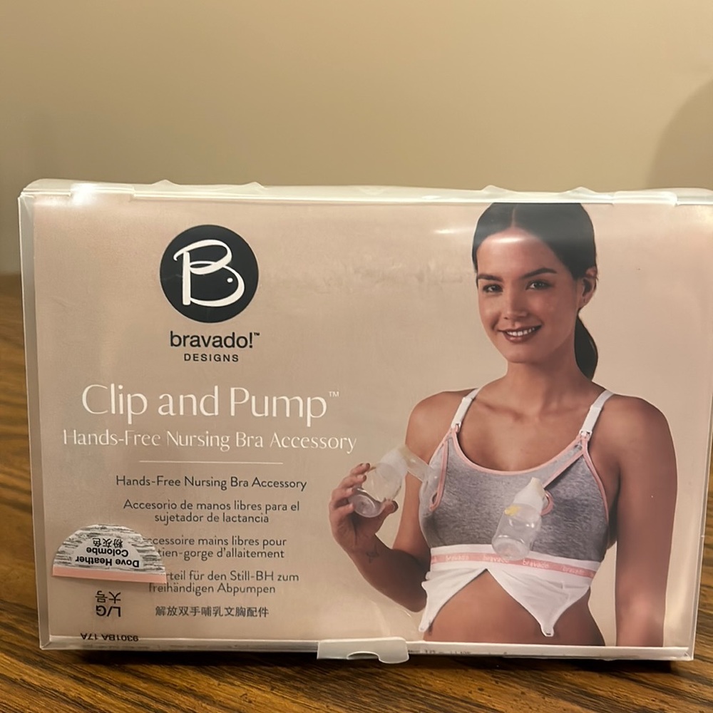 Like new Clip & Pump Nursing Bra Accessory (hands-free)